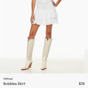 New aritzia Wilfred bubbles skirt